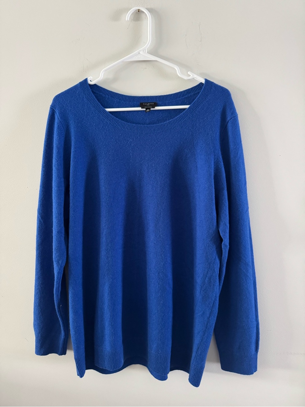 Talbots Scoopneck Sweater in Cobalt Blue - Picture 2 of 5